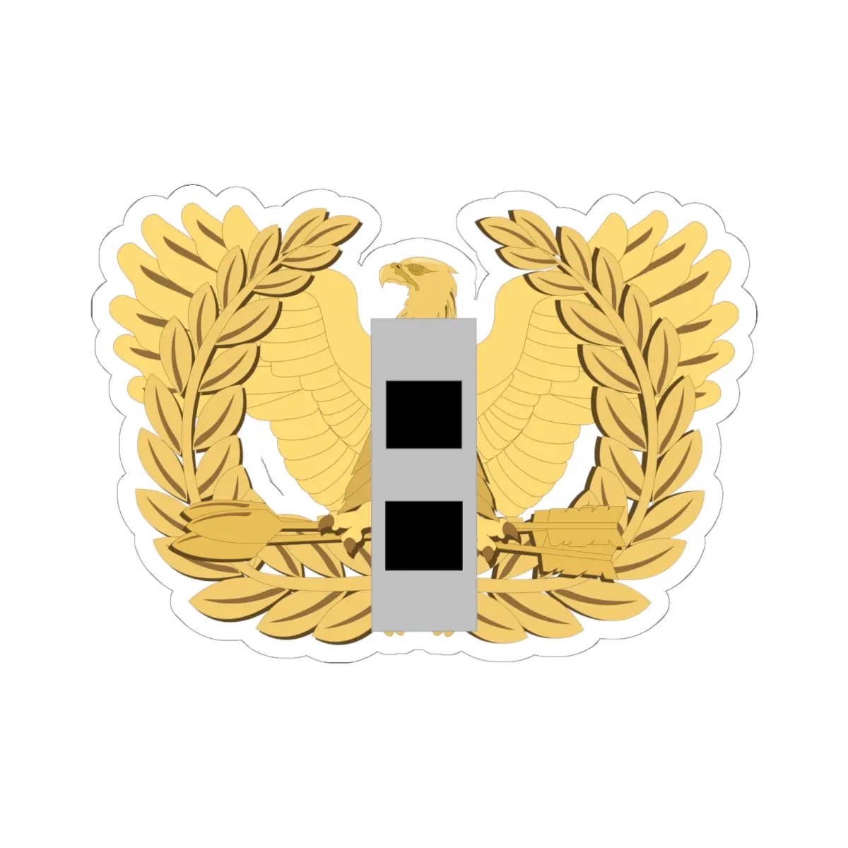 Kiss-Cut Stickers - Army - Chief Warrant Officer - W02 - Flat - Eagle And Bar Wo Txt X 300 1