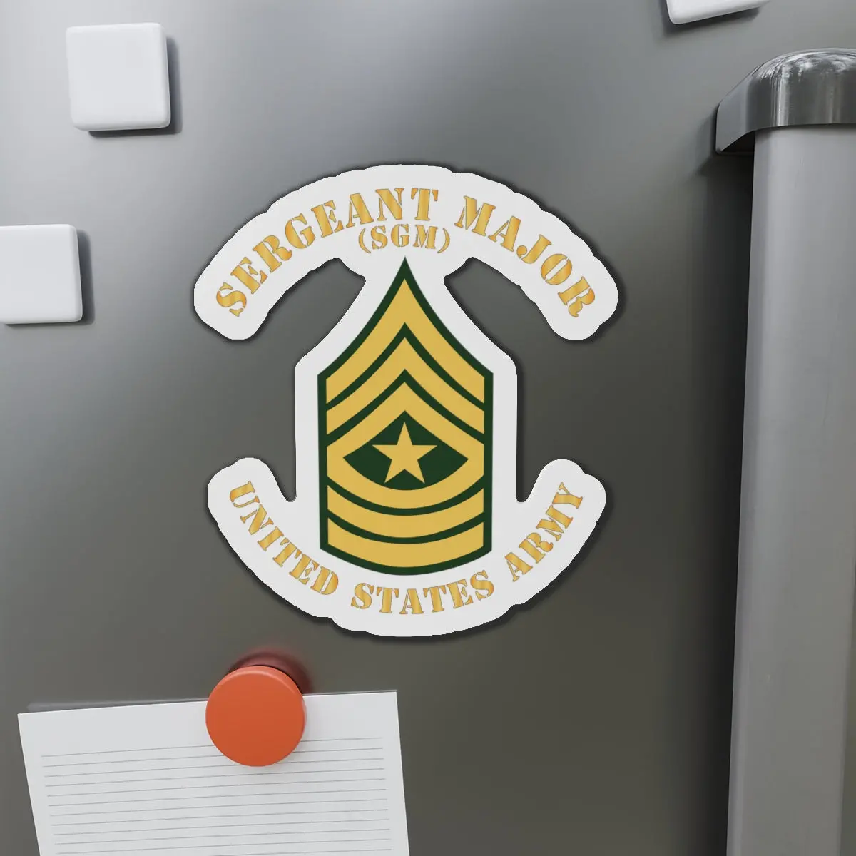 Die-Cut Magnets -Ssi -Army - Sergeant Major - Sgm - Flat X 300 1