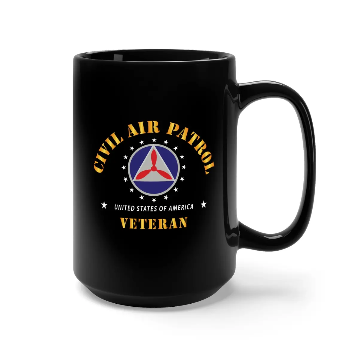 Black Mug 15Oz - Cap - Civil Air Patrol - Veteran X 300 2