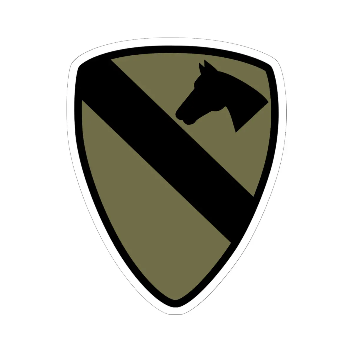 Kiss-Cut Stickers - Ssi - 1St Cavalry Division - Subdued 1