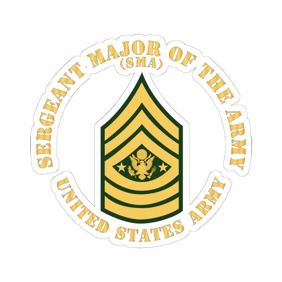 Kiss-Cut Stickers - Army - Sergeant Major Of The Army - Sma - Flat X 300 1