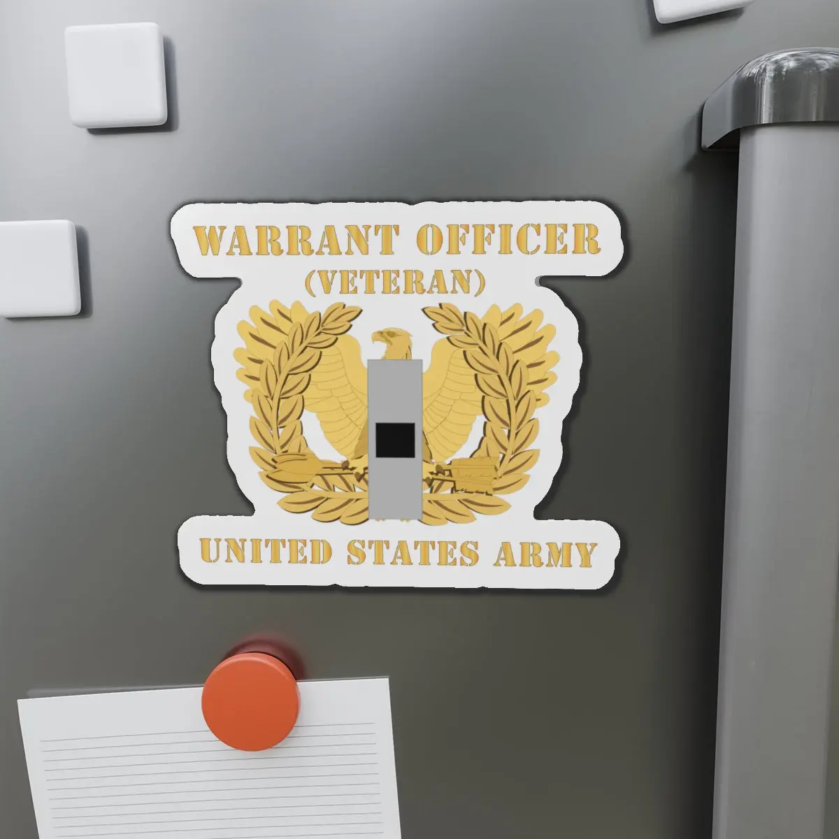 Die-Cut Magnets -Ssi -  Army - Warrant Officer - W01 - Veteran - Flat - Eagle And Bar X 300 1