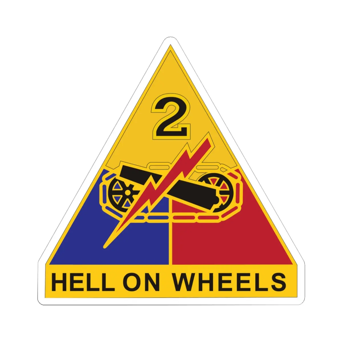 Kiss-Cut Stickers - Army - Dui - 2Nd Armored Division X 300 1