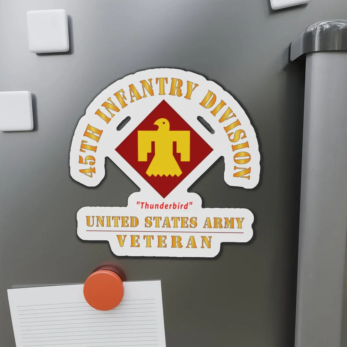 Die-Cut Magnets - Army - Ssi - 45Th Infantry Division -Thunderbird - Us Army Veteran X 300 1