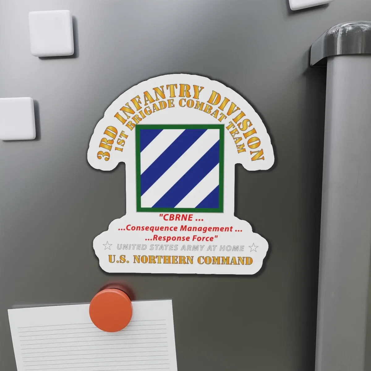Die-Cut Magnets - 3Rd Id - Cbrne - Us Northcom 1