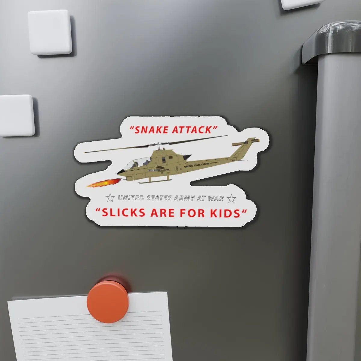 Die-Cut Magnets - Ah-1 Cobra - Snake Attack - Slicks Are For Kids 1