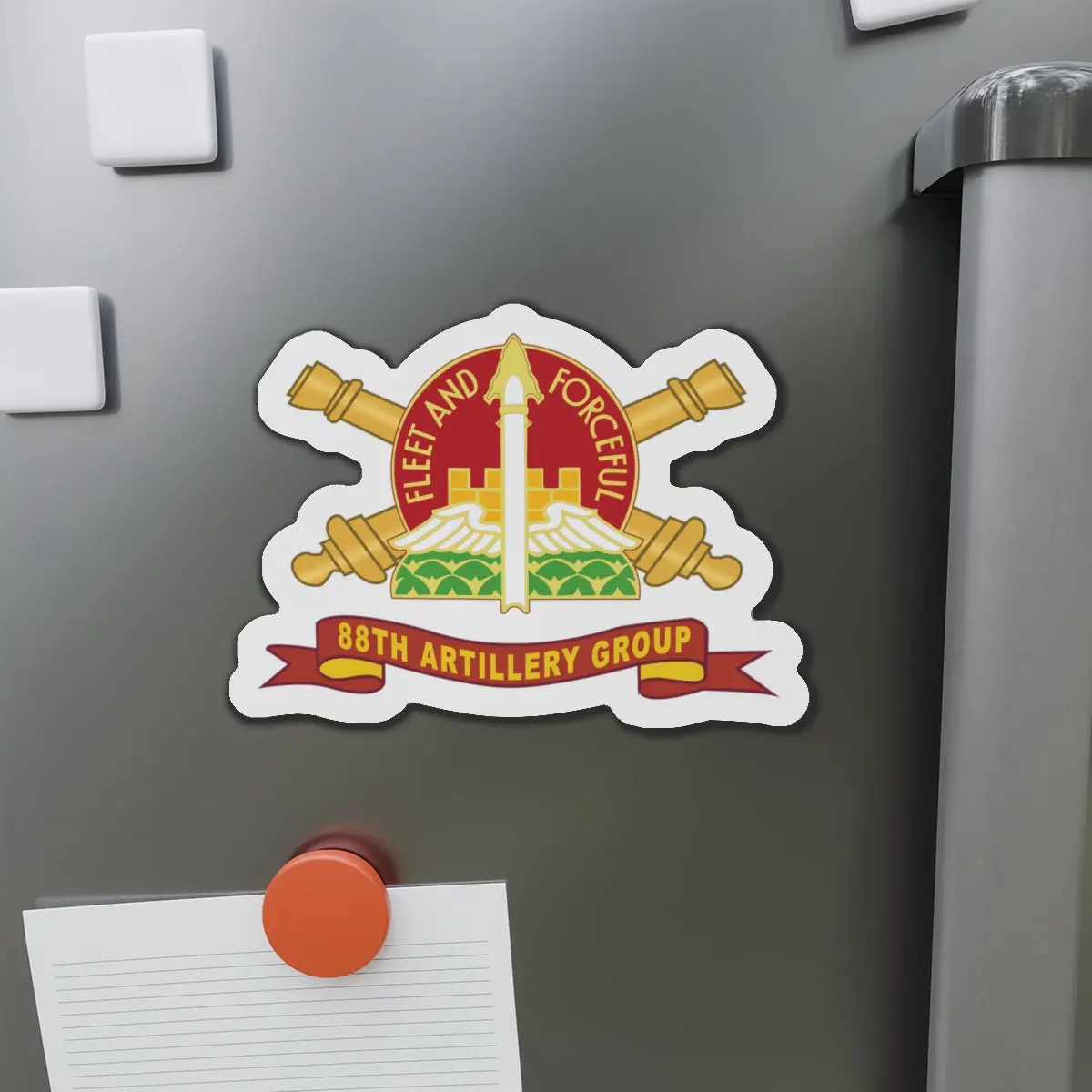 Die-Cut Magnets -Ssi -88Th Artillery Group - Dui W Br - Ribbon X 300 1