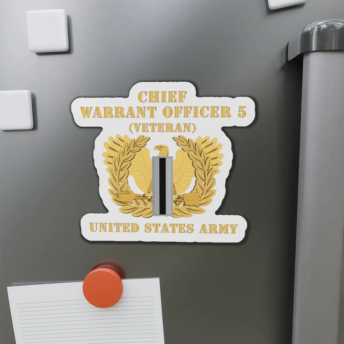 Die-Cut Magnets -Ssi - Army - Chief Warrant Officer - Cw05 - Veteran - Flat - Eagle And Bar X 300 1