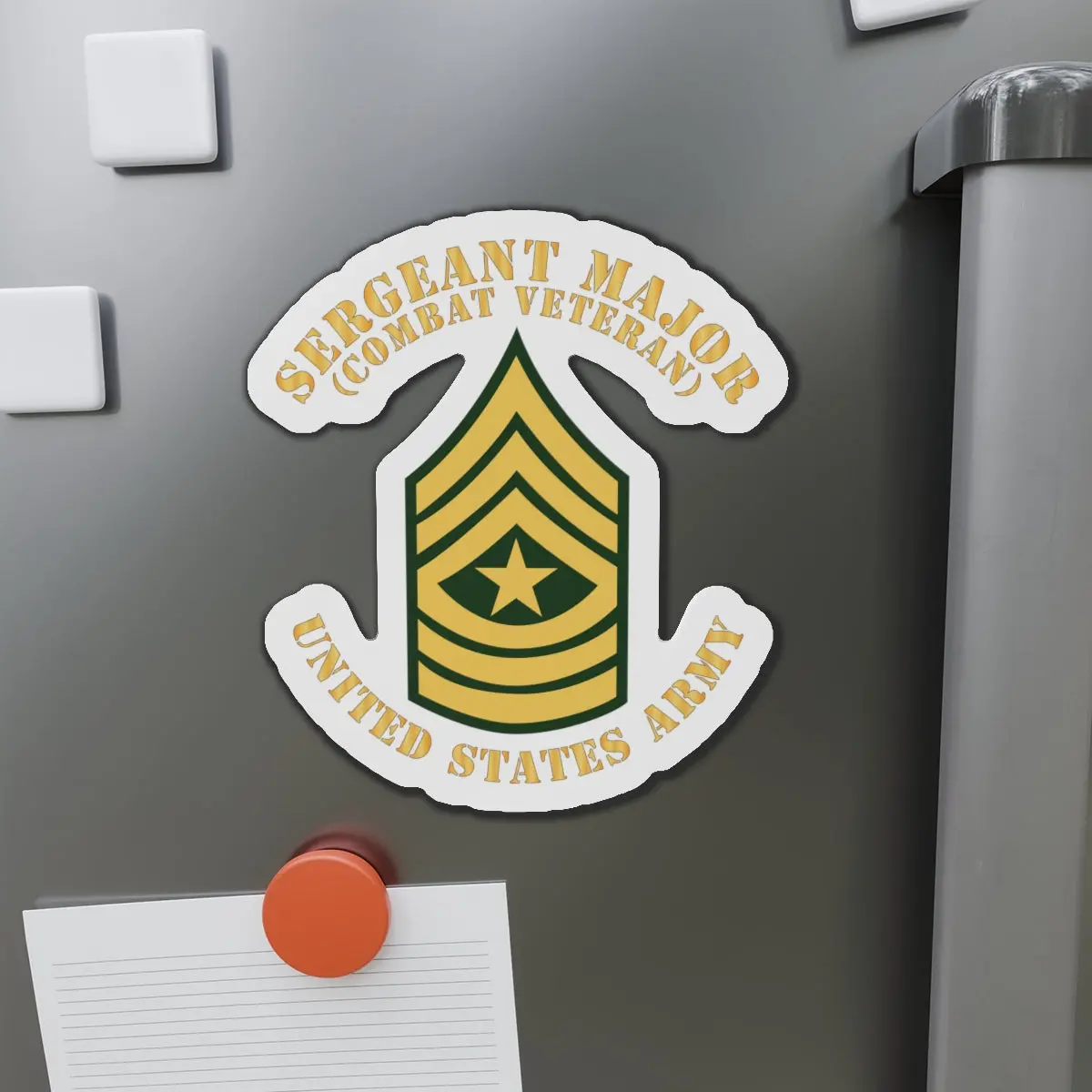 Die-Cut Magnets -Ssi -Army - Sergeant Major - Sgm - Flat X 300 1