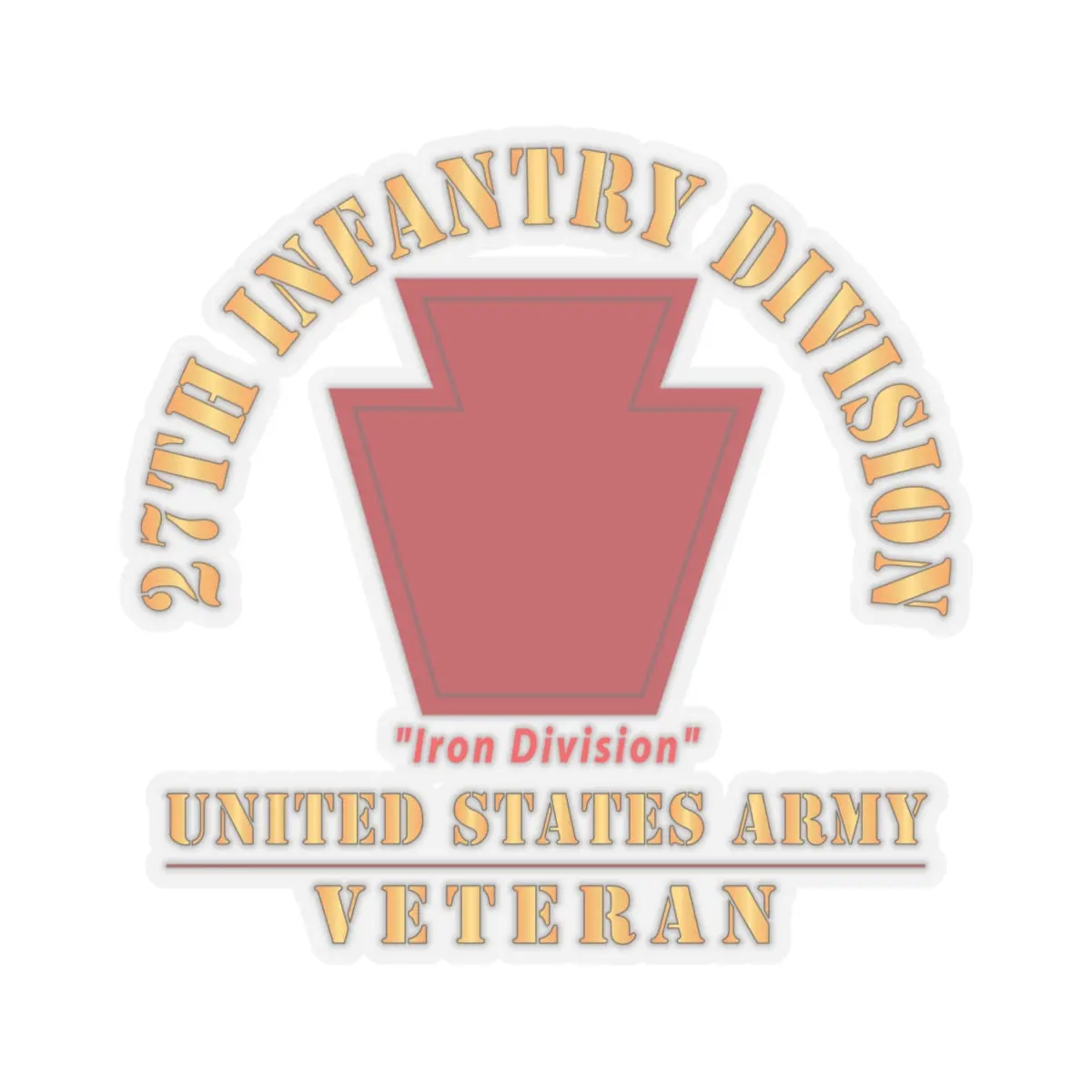 Kiss - Cut Stickers - Army - Ssi - 28Th Infantry Division - Iron Division- Us Army Veteran X 300 2