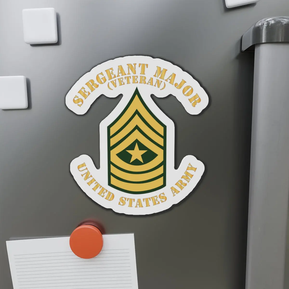 Die-Cut Magnets -Ssi - Army - Sergeant Major - Sgm - Veteran - Flat X 300 1