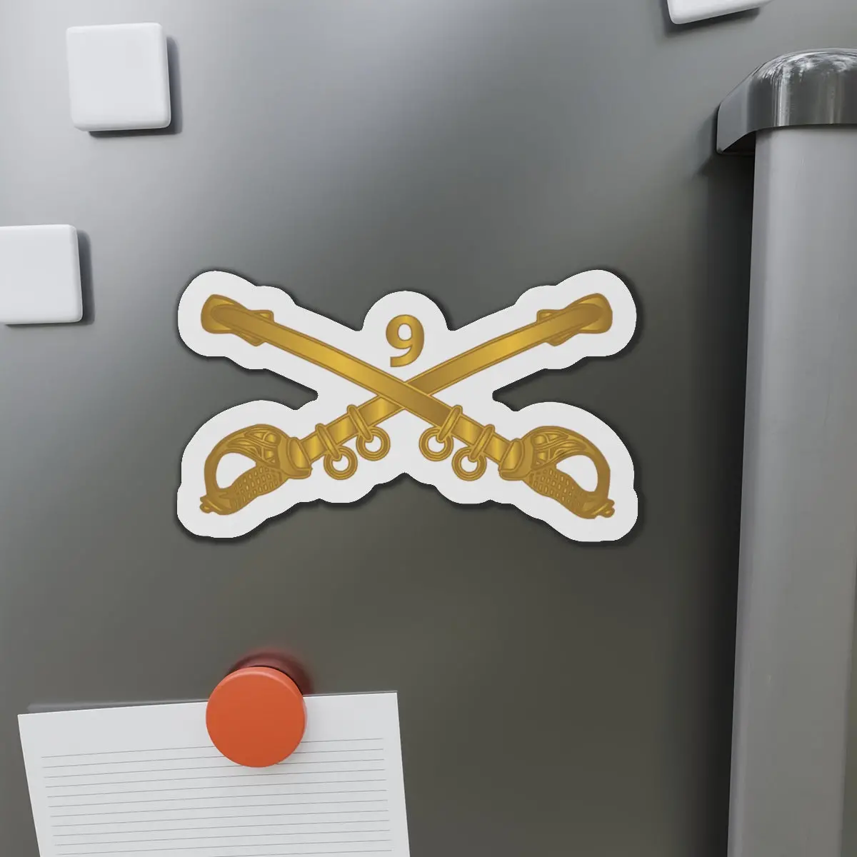 Die-Cut Magnets -Ssi - Army - 9Th Cavalry Branch Wo Txt X 300 1