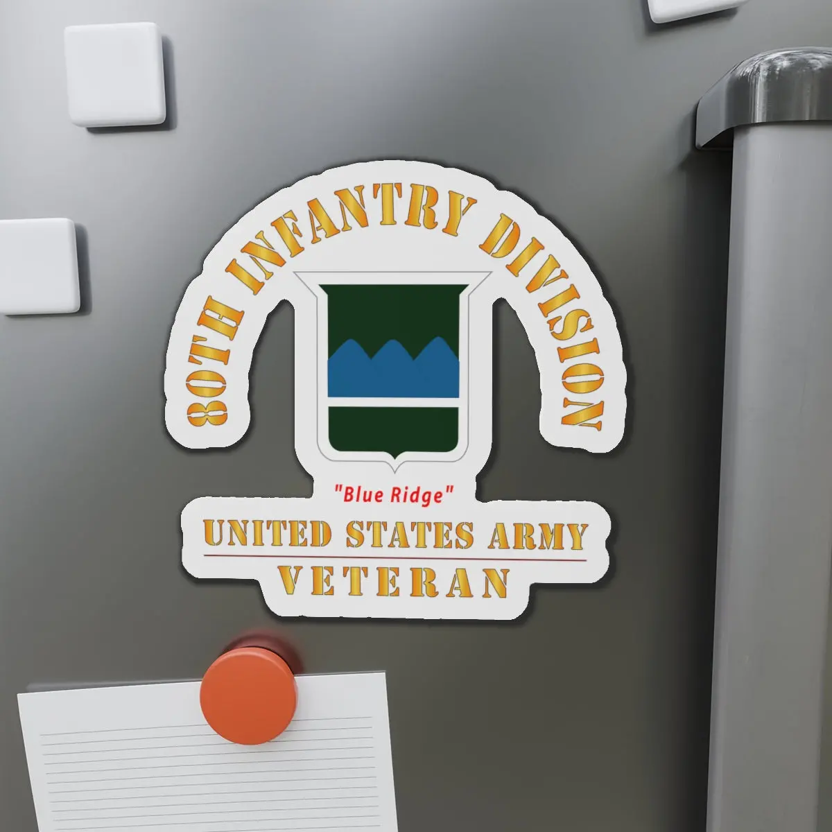 Die-Cut Magnets - Army - Ssi - 80Th Infantry Division - Blue Ridge - Us Army Veteran X 300 1