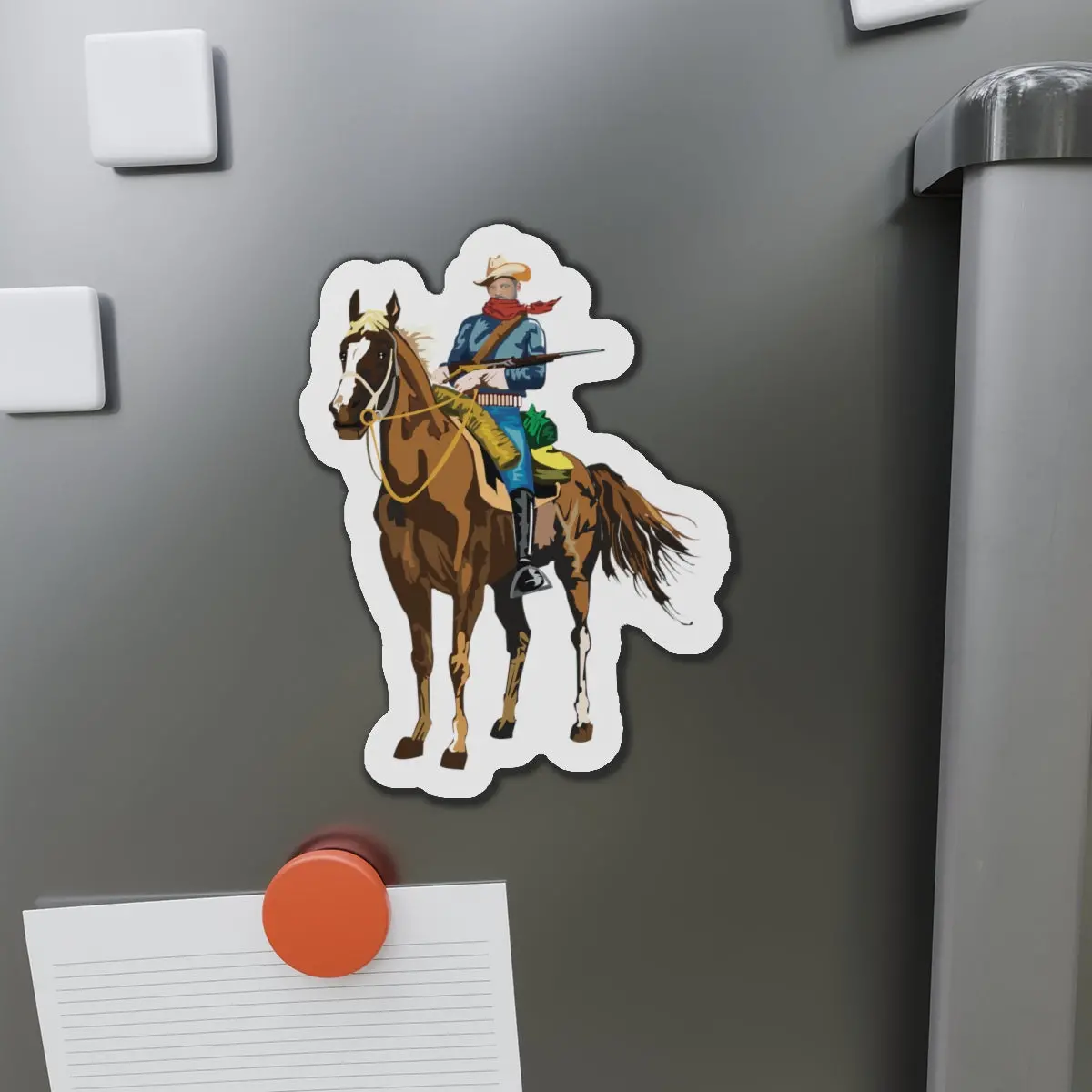 Die-Cut Magnets - Cavalryman - Buffalo Soldier X 300 1