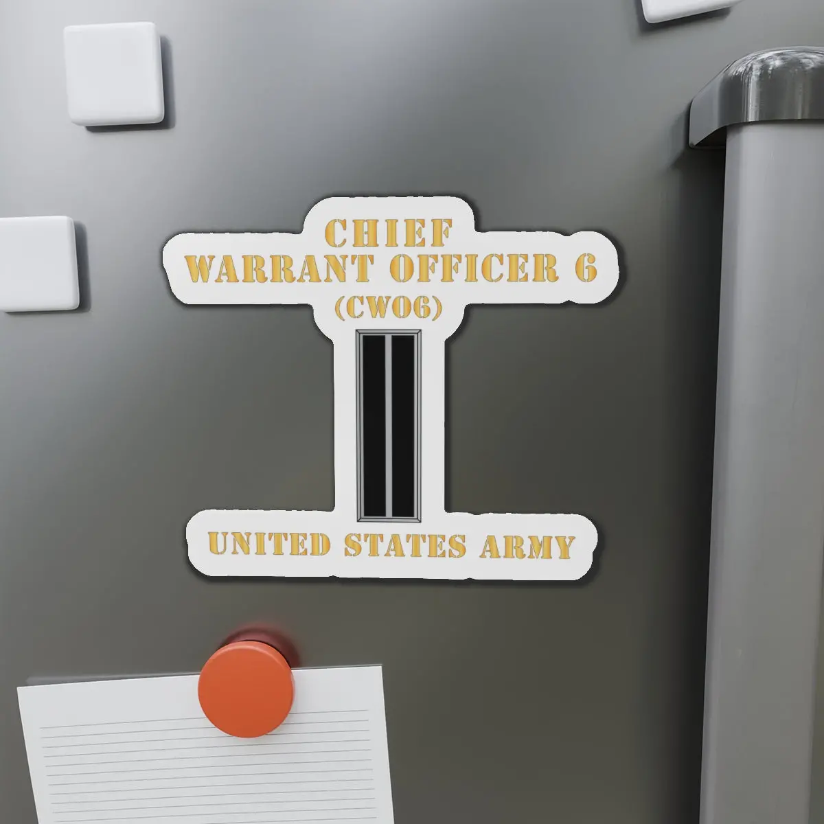 Die-Cut Magnets -Ssi - Army - Chief Warrant Officer 6 - Cw06 - Flat - X 300 1