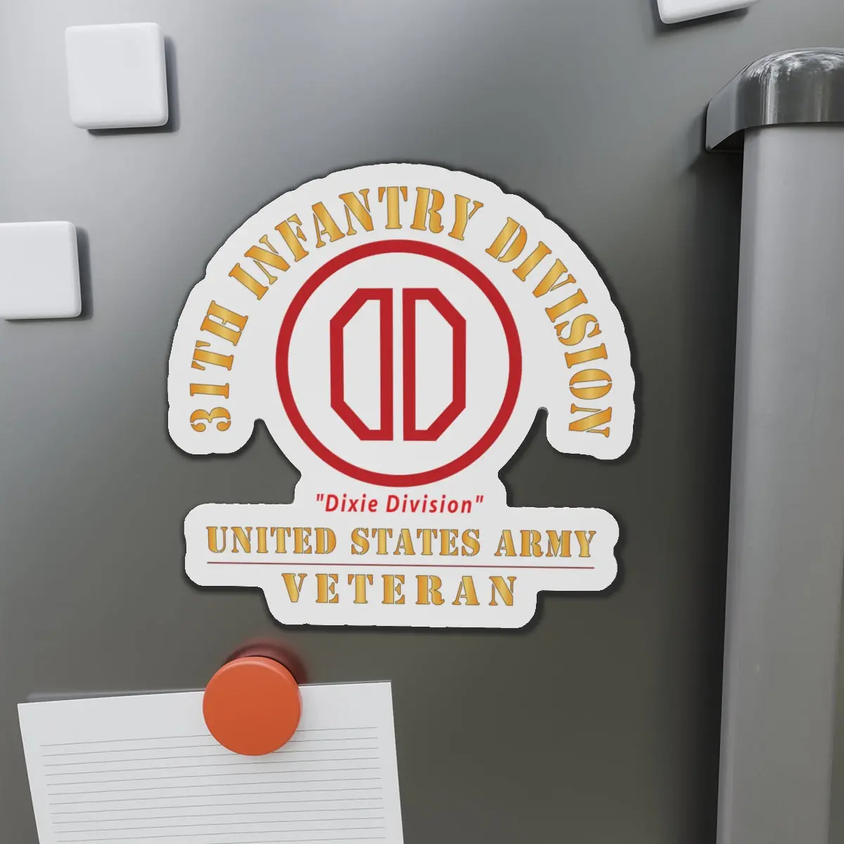 Die-Cut Magnets - Army - Ssi - 31St Infantry Division - Dixie Division - Us Army Veteran X 300 1