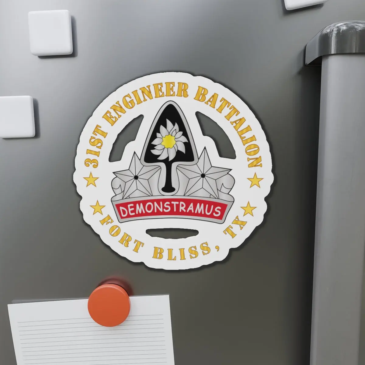 Die-Cut Magnets - Army - 31St Engineer Battalion - Fort Bliss, Tx 1