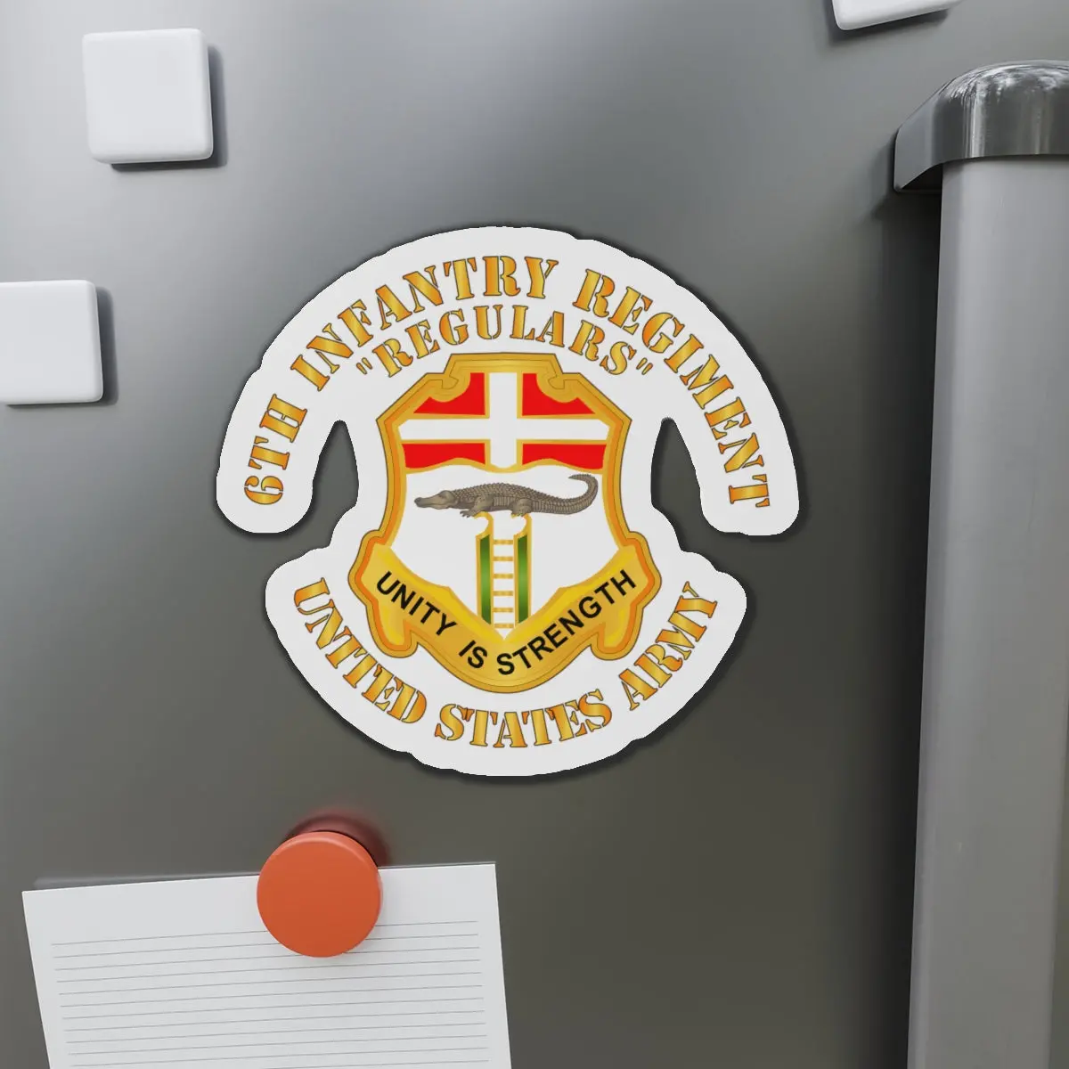 Die-Cut Magnets - Army - 6Th Infantry Regiment - Regulars 2