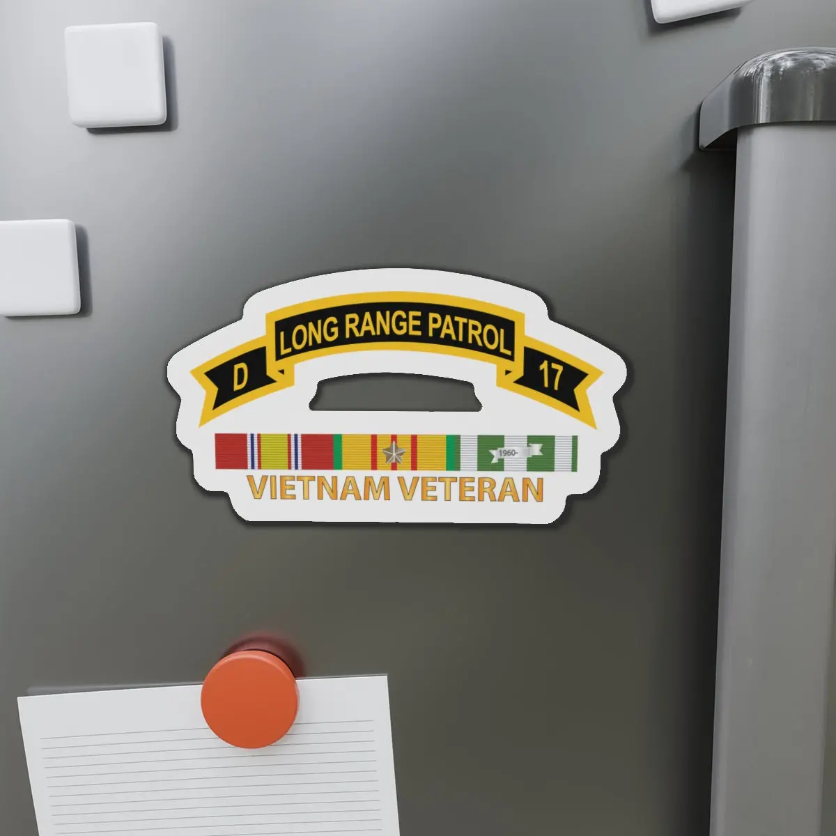 Die-Cut Magnets - Army - Troop D 17Th Cav Long Range Patrol Vietnam Vet W Vn Svc X 300 1