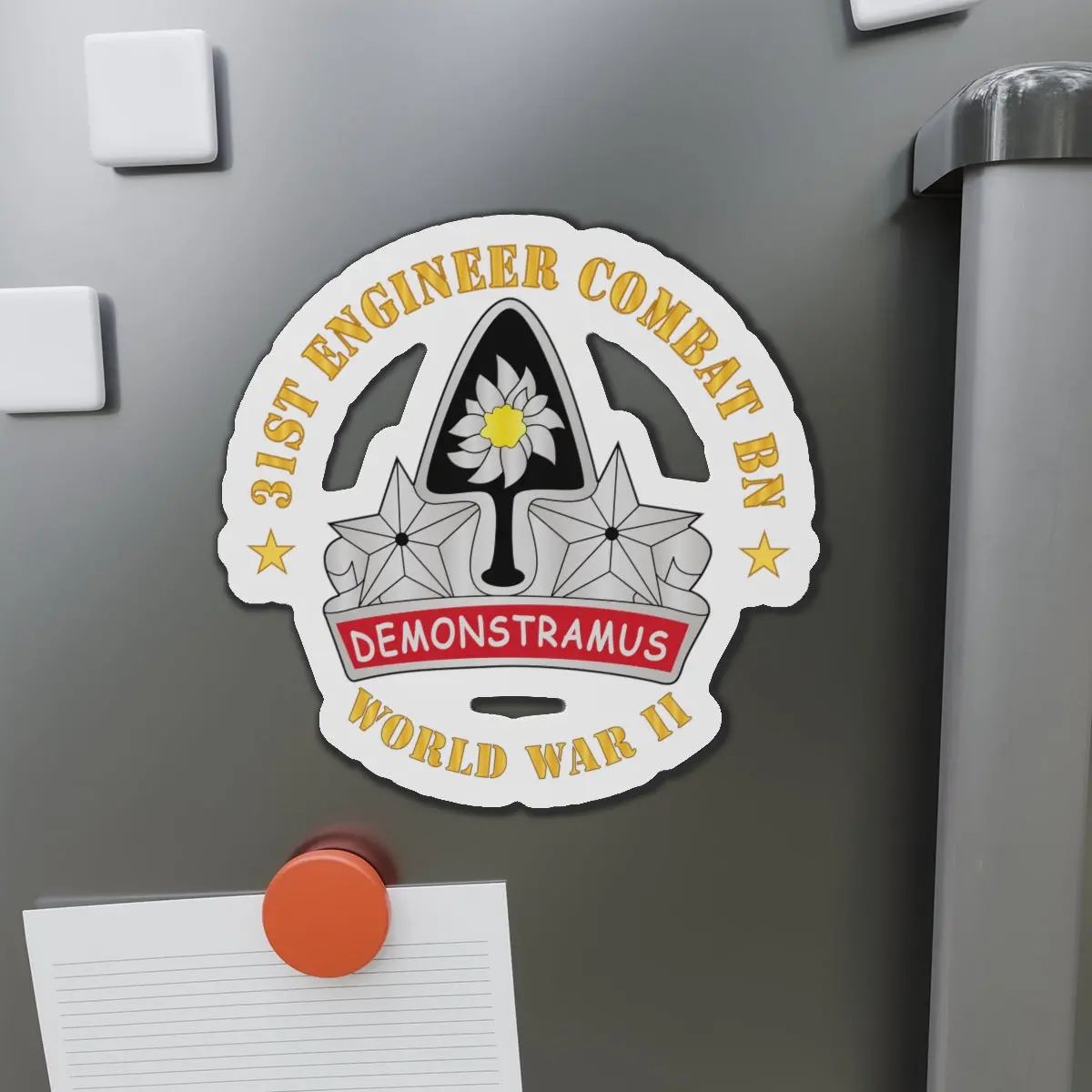 Die-Cut Magnets - Army - 31St Engineer Combat Bn - World War Ii 1
