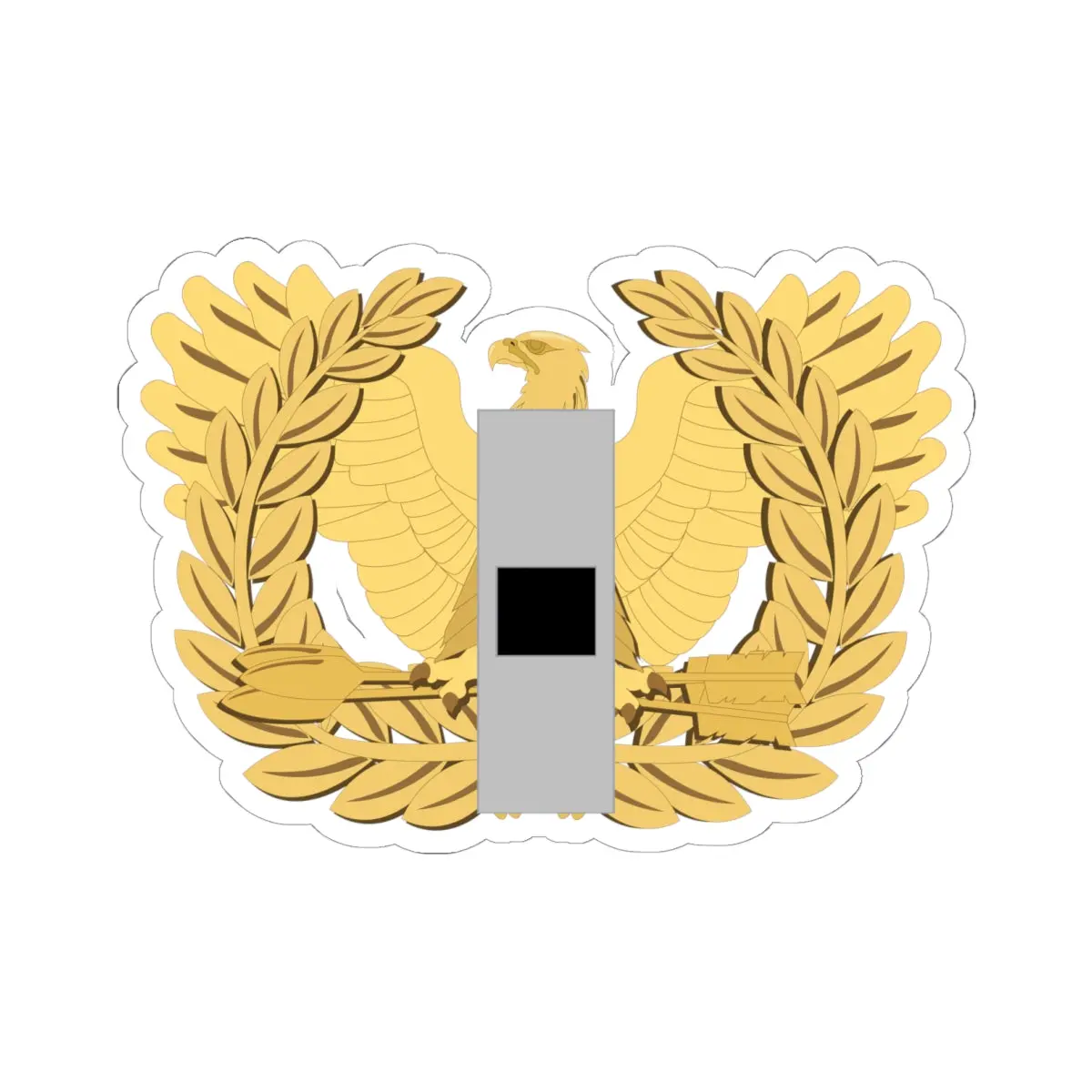Kiss-Cut Stickers - Army - Warrant Officer - W01 - Flat - Eagle And Bar Wo Txt X 300 1