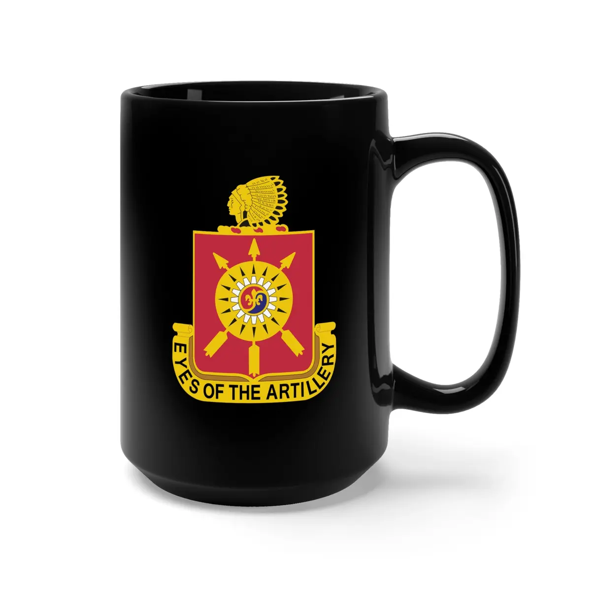 Black Mug 15Oz - Army - 171St Field Artillery Regiment - Dui Wo Txt X 300 2