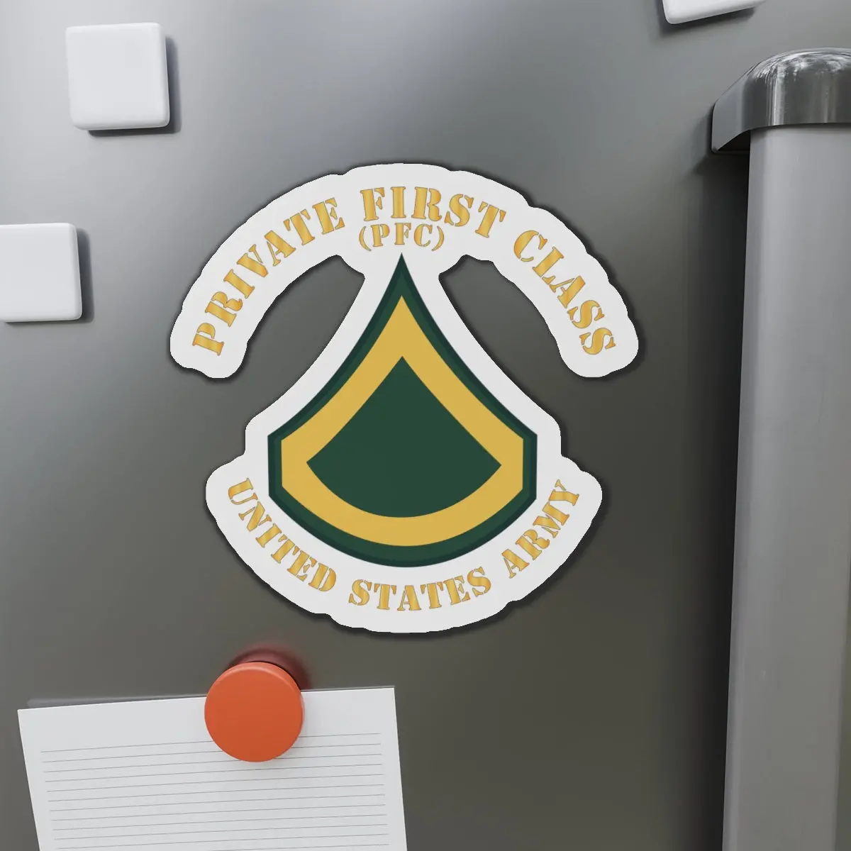 Die-Cut Magnets -Ssi -Army - Private First Class - Pfc - Flat X 300 1