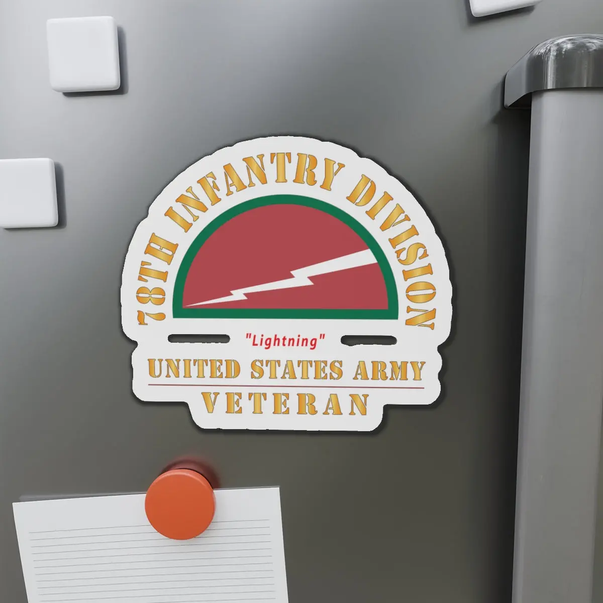 Die-Cut Magnets - Army - Ssi - 78Th Infantry Division - Lightning - Us Army Veteran X 300 1