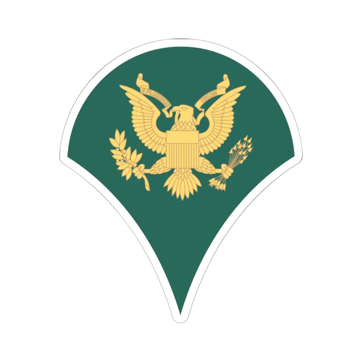 Kiss-Cut Stickers - Army - Enlisted - Spc 4 - Specialist 4  - Std Wo Txt X 300 1