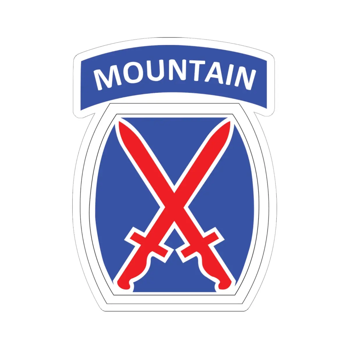 Kiss-Cut Stickers - Dui - 10Th Infantry Division X 300 1