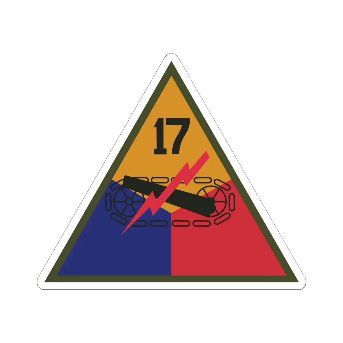 Kiss-Cut Stickers - Ssi - 17Th Armored Division X 300 1