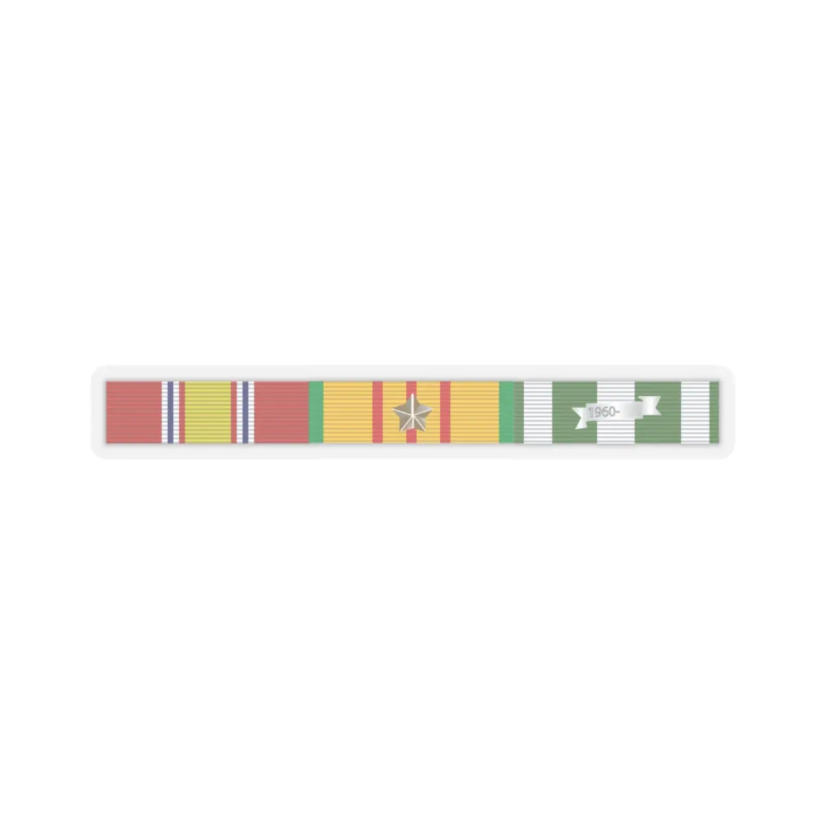 Kiss - Cut Stickers - Army - Vietnam Ribbons Svc Bar W 1 Campaign Stars X 300 2