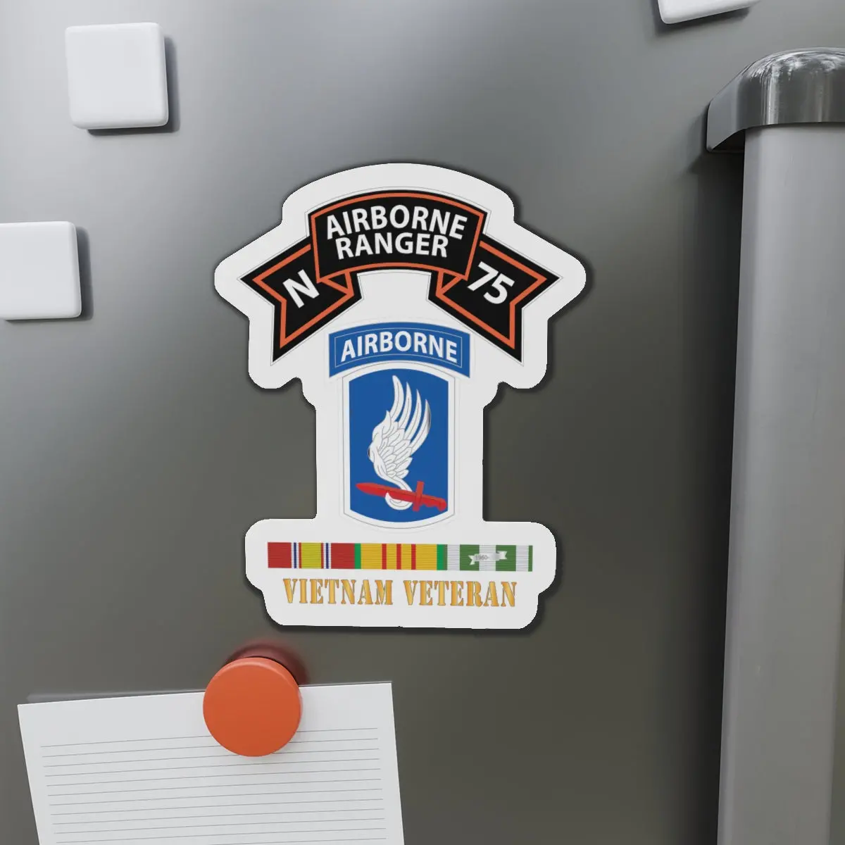Die-Cut Magnets -Ssi -Sof - N Company Scroll - 173Rd Airborne Bde - Vietnam Veteran W Vn Svc X 300 1