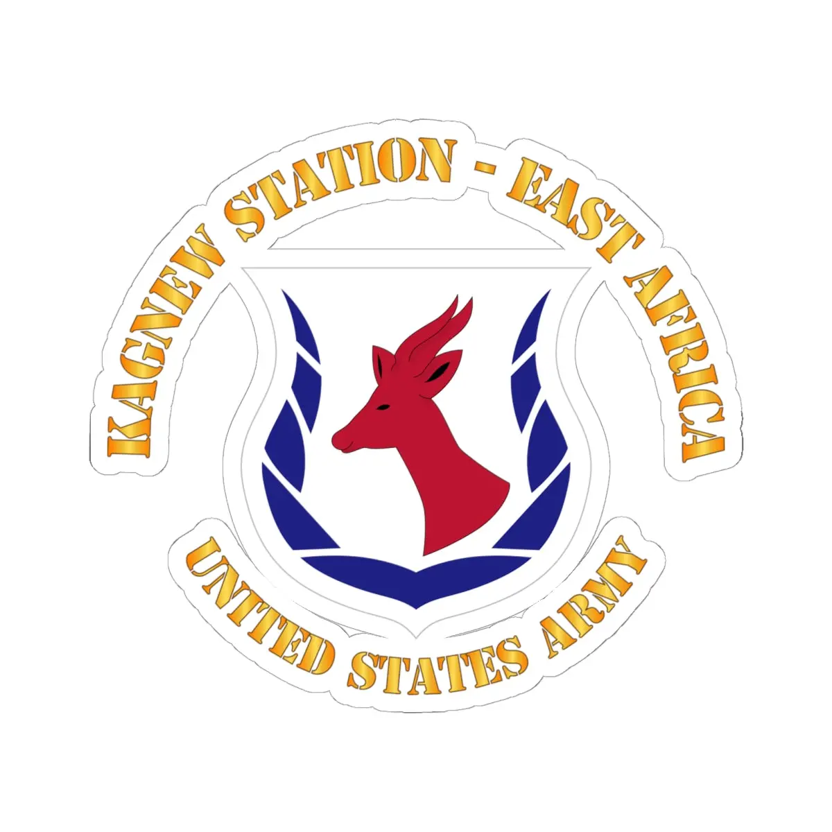 Kiss-Cut Stickers - Army - Kagnew Station - Horn Of Africa 1