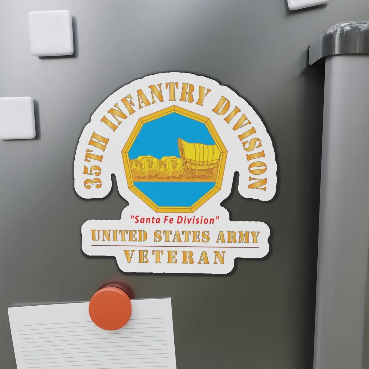 Die-Cut Magnets - Army - Dui - 35Th Infantry Division - Santa Fe Division - Us Army Veteran X 300 1