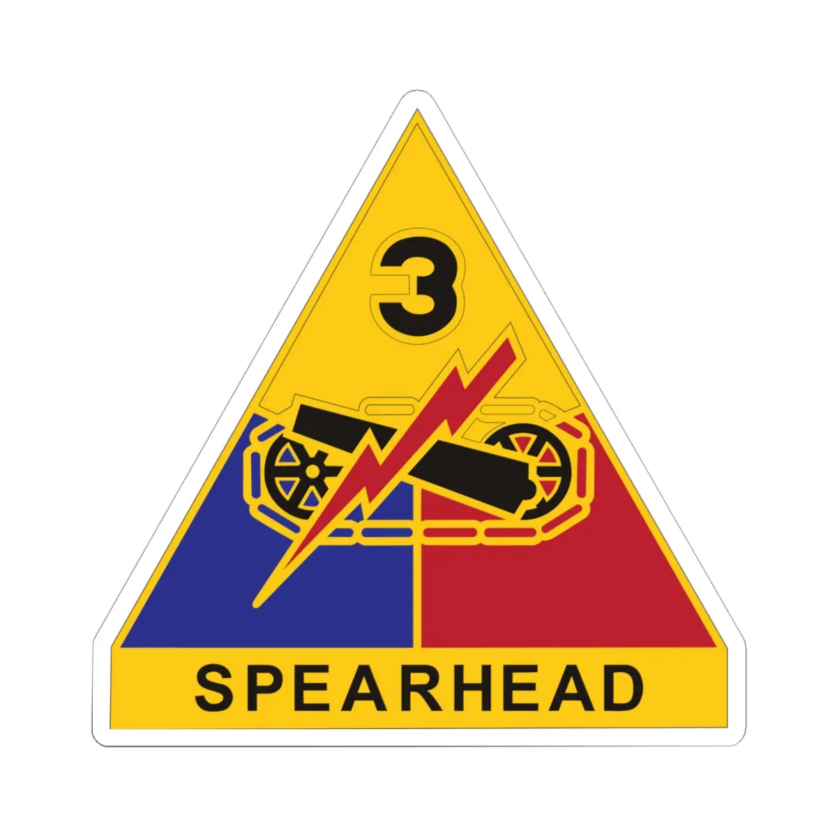Kiss-Cut Stickers - Army - Dui - 3Rd Armored Division X 300 1