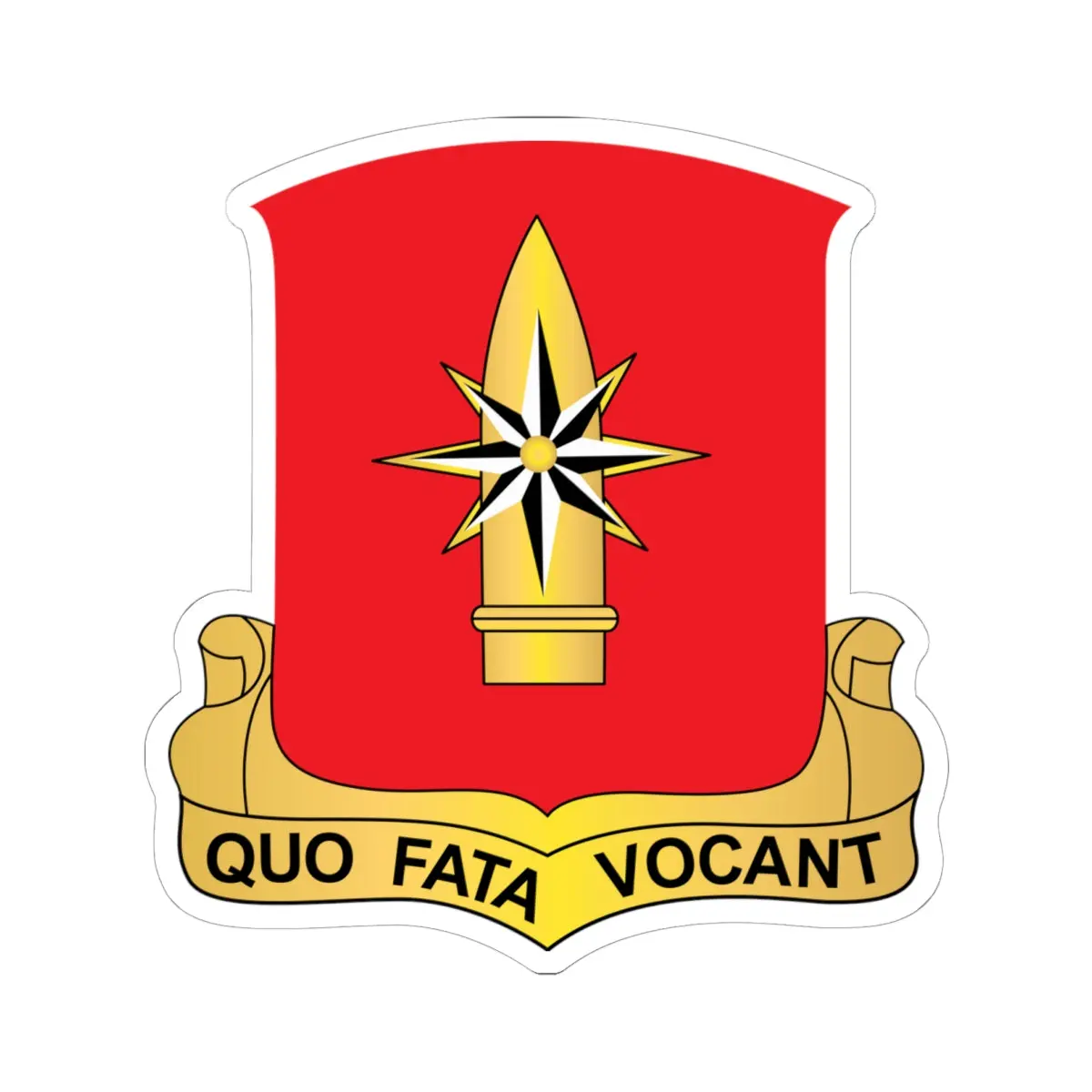 Kiss-Cut Stickers - 43Rd Field Artillery Battalion - Red Wo Txt 1