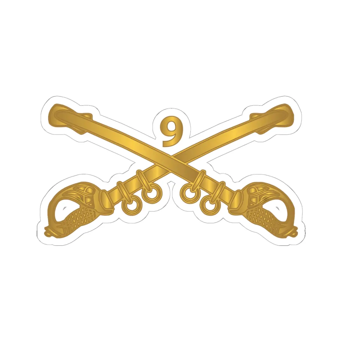Kiss-Cut Stickers - Army - 9Th Cavalry Branch Wo Txt 1