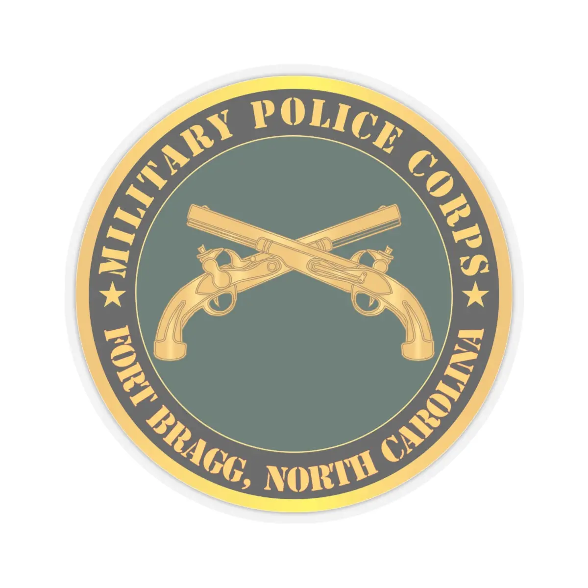 Kiss - Cut Stickers - Army - Military Police - Branch - Fort Bragg, Nc X 300 2