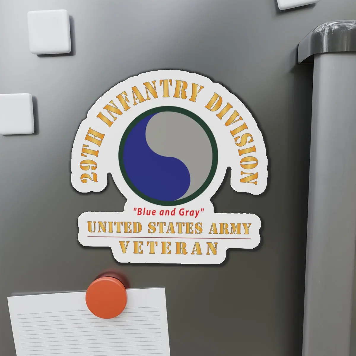 Die-Cut Magnets - Army - Ssi - 29Th Infantry Division - Blue And Gray- Us Army Veteran X 300 1