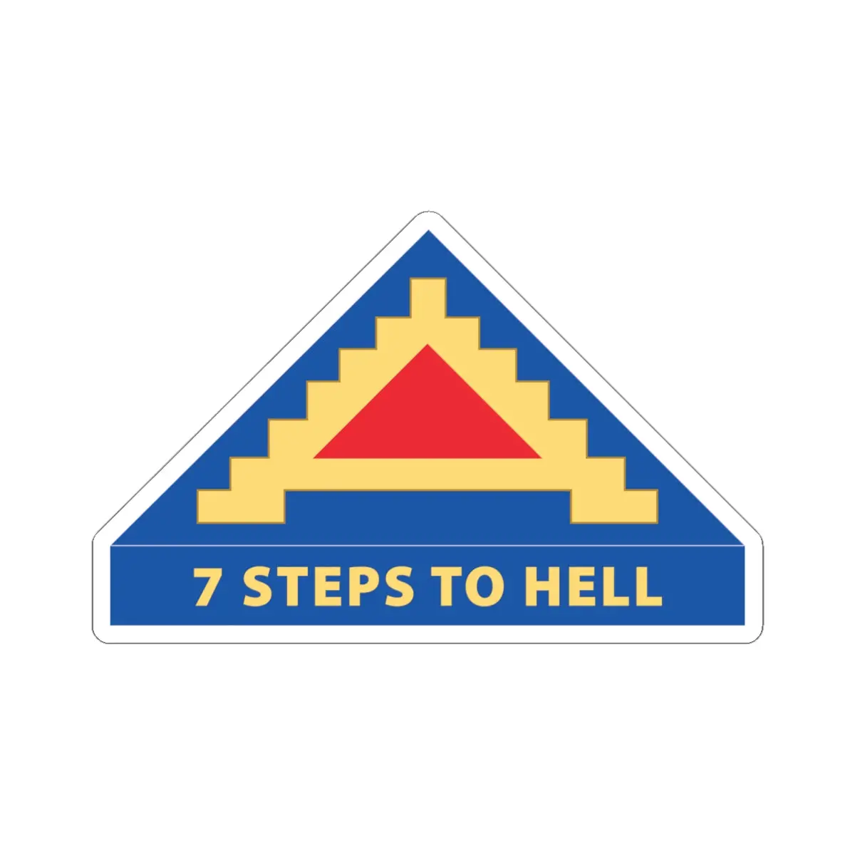 Kiss-Cut Stickers - 7Th United States Army  W 7 Steps To Hell X 300 1