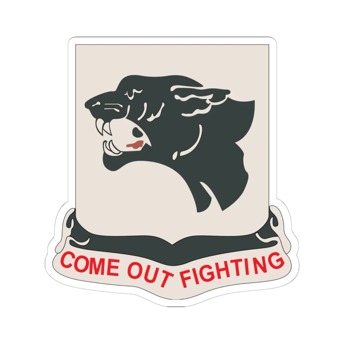 Kiss-Cut Stickers - Army - 761St Tank Battalion - Black Panthers Wo Txt 1