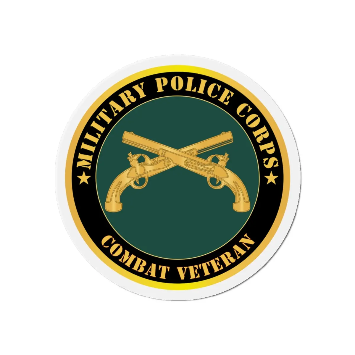 Die-Cut Magnets - Army - Military Police - Branch - Combat Veteran X 300 2