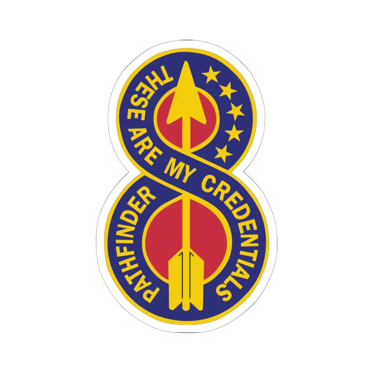 Kiss-Cut Stickers - Dui - 8Th Infantry Division X 300 1
