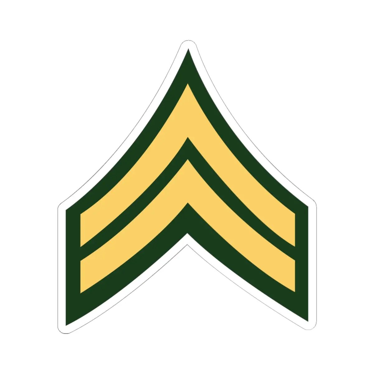 Kiss-Cut Stickers - Army - Corporal E-4 (Cpl) X 300 1
