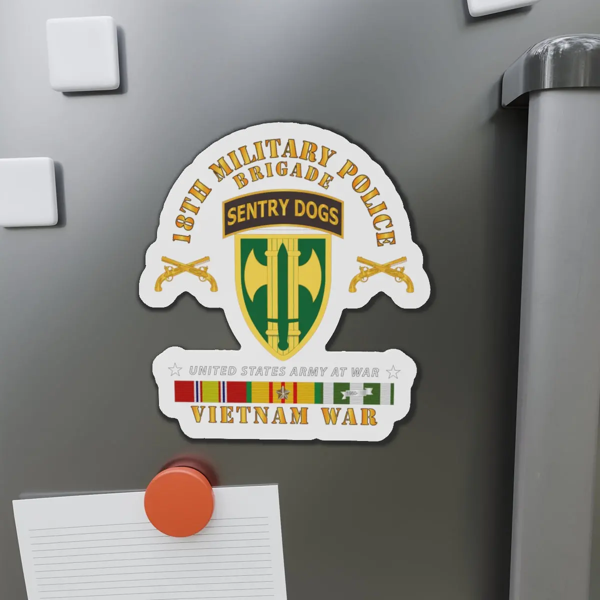 Die-Cut Magnets - 24Th Infantry Regiment - Fort Mckavett, Tx - Buffalo Soldiers W Inf Branch 1