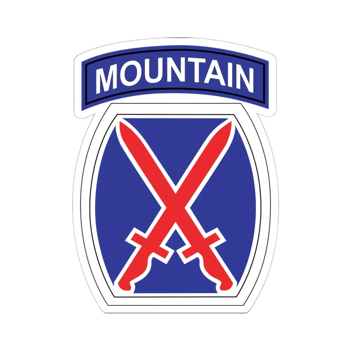 Kiss-Cut Stickers - Ssi - 10Th Mountain Division X 300 1