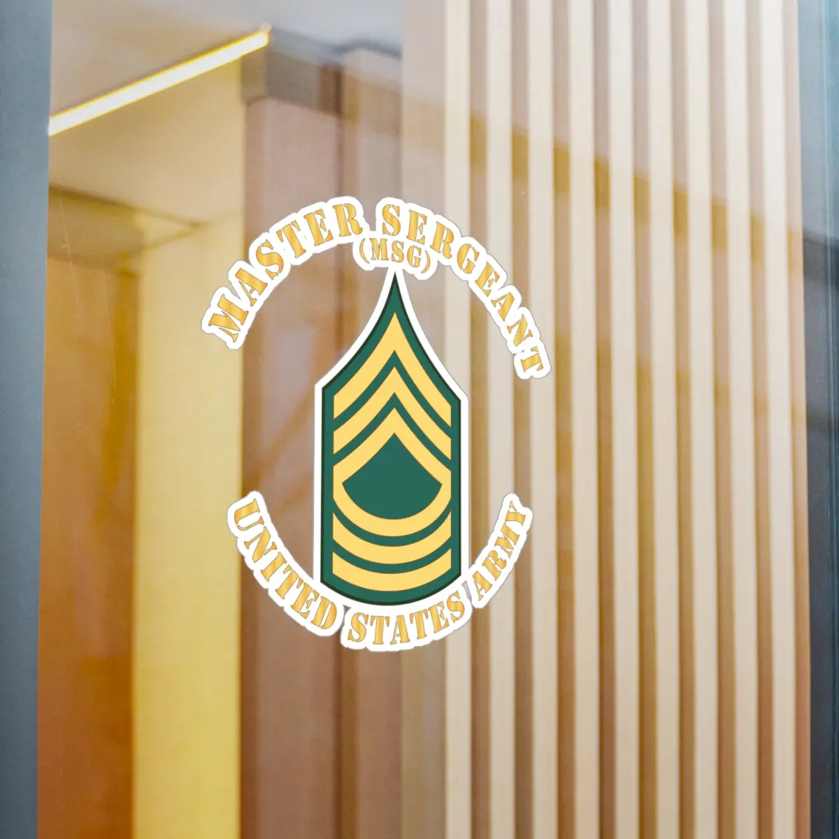Kiss-Cut Vinyl Decals - Army - Master Sergeant - Msg - Flat X 300 1