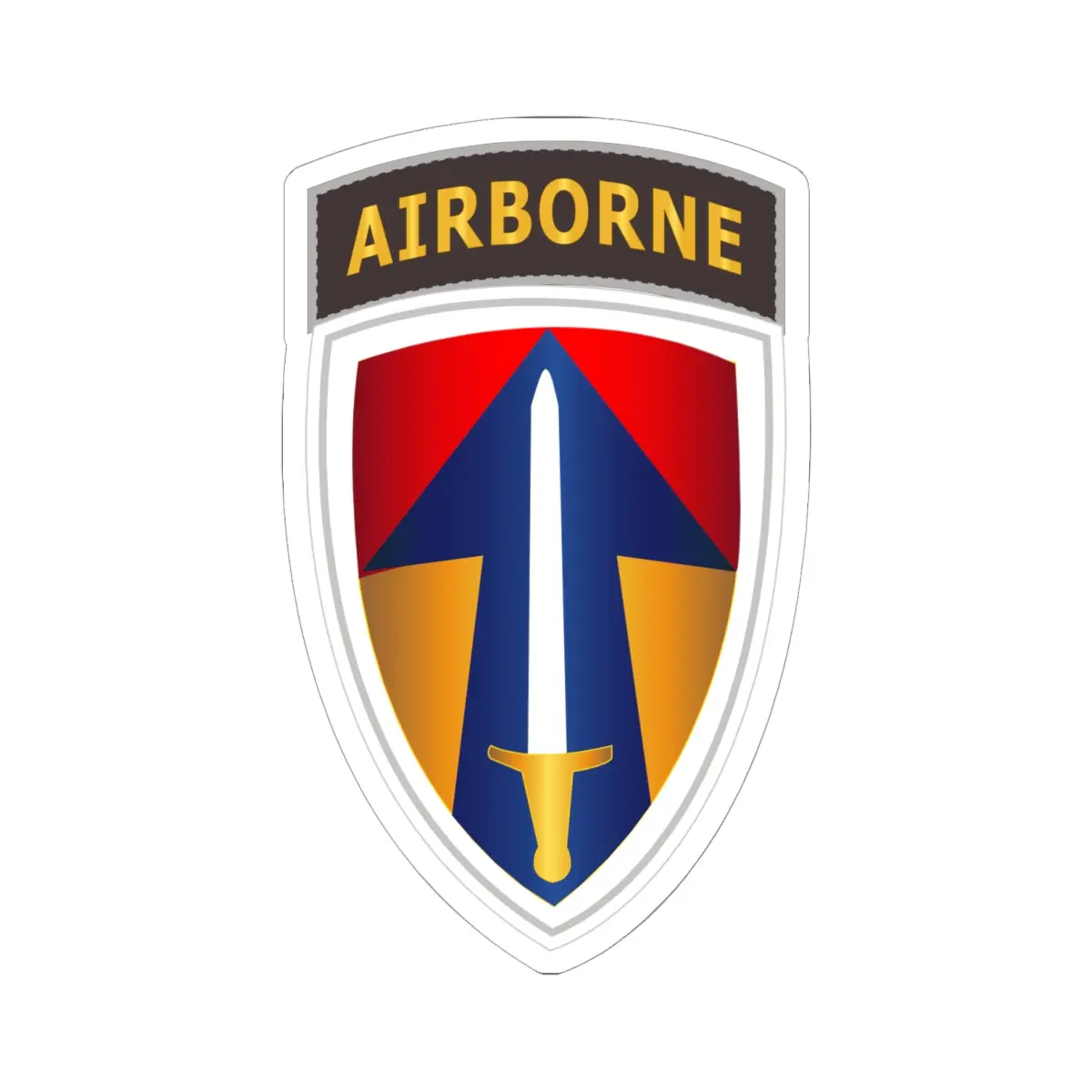 Kiss-Cut Stickers - Army - Ii Field Force W Airborne Tab Lrrp 1