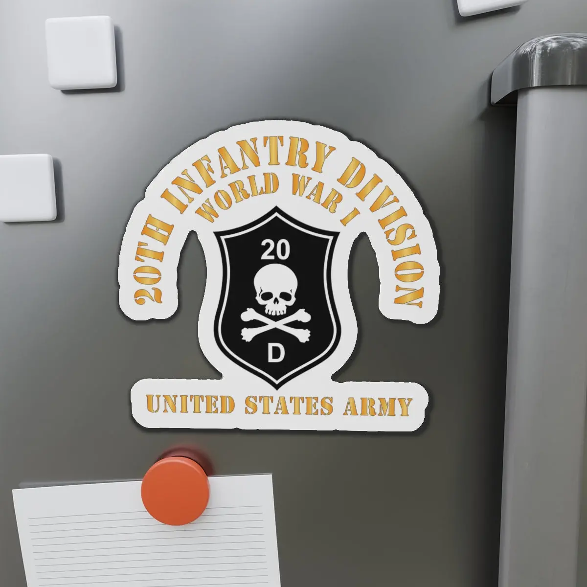Die-Cut Magnets - Army - Ssi - 20Th Infantry Division  - Wwi - Us Army X 300 1